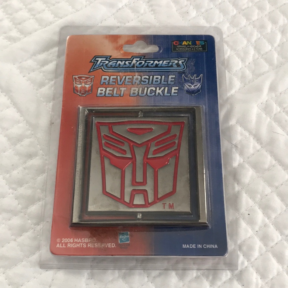 Transformers reversible belt buckle NIP